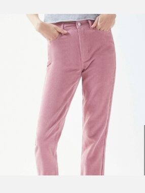 PacSun Rose Pink Straight-Leg Corduroy Pants